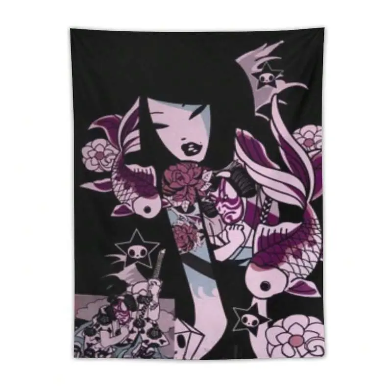 1 Piece Of TOkidokis Art Tapestry Wall Hanging Interior Wall Decoration TapestryY2K Flag Dormitory Living Room Bedroom Background Wall Poster With Free Installation Package Included