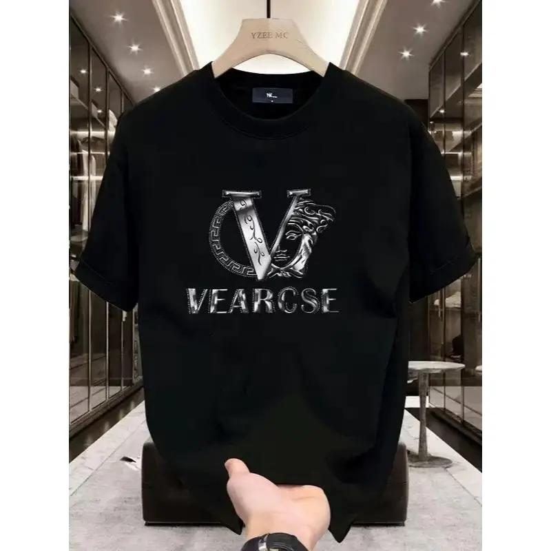 2026 new men's stylish pure cotton round-neck casual printed T-shirt, suitable for both men and women   good graphic tees Menswear Soft Breathable Knitted