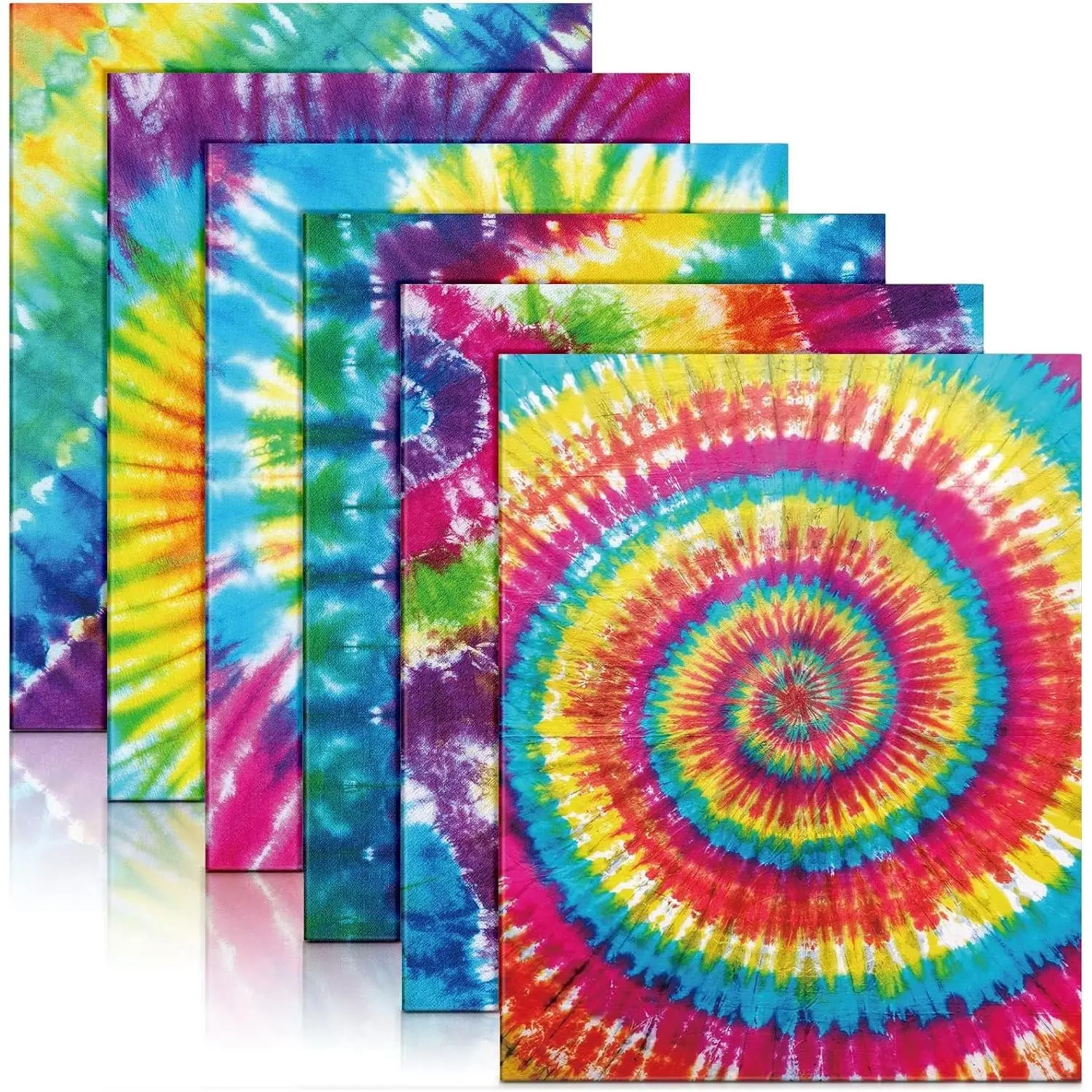 24 Pcs Tie Dye 2 Pocket Folders, Letter Size Decorative File Folders | 12.2 x 9.3 Inch， Heavy Duty for School Office, 2 Pocket for Teacher Communication, Classroom Organization, Vibrant Patterns