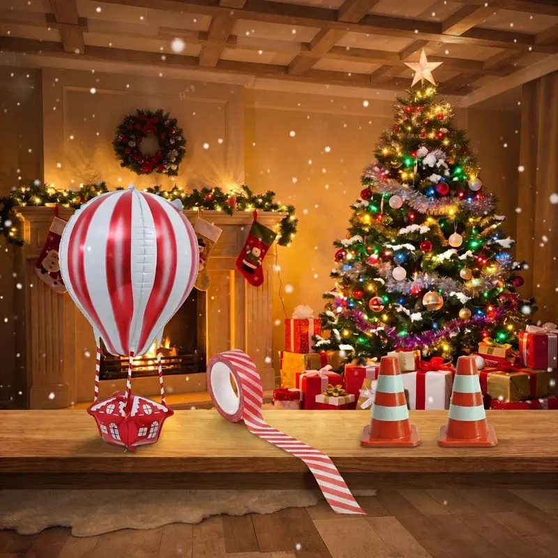 Elf Prop, Elf Hot Air Balloon, Christmas Decorations, Festive Supplies, Perfect for Holiday Celebrations, Add Magic to Your Home