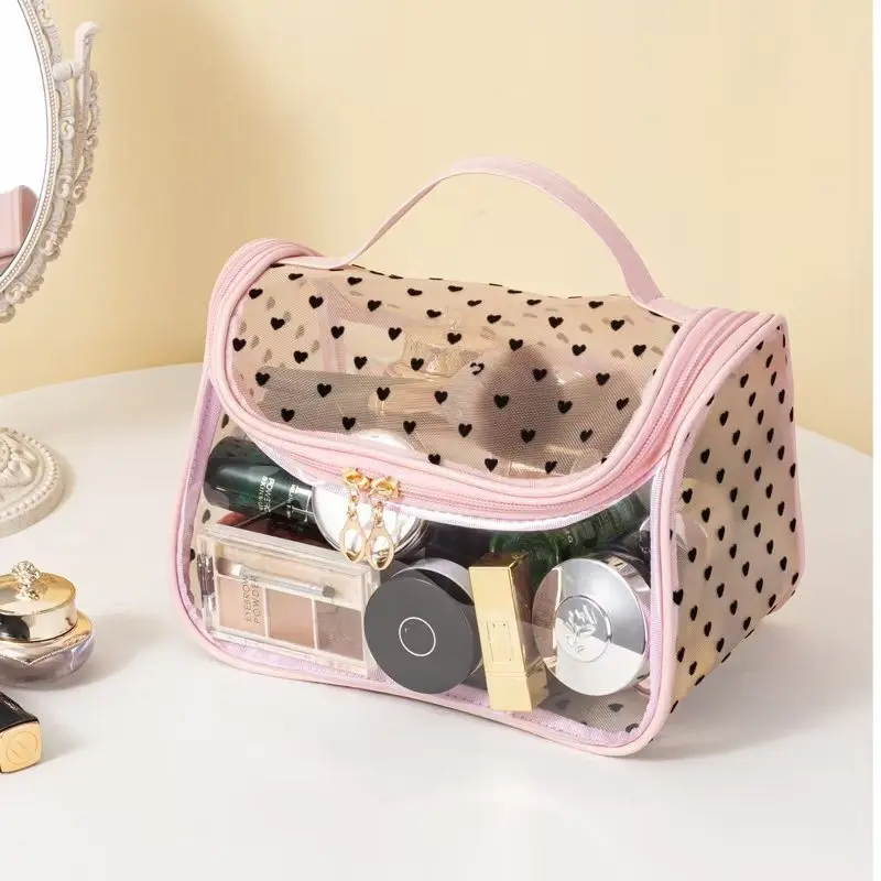 New cosmetic bag portable waterproof transparent large capacity travel storage bag portable toilet bag