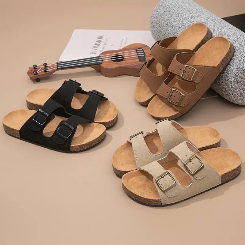 Women's waterproof adjustable slippers, breathable platform sandals, casual flat sandals, arch support, toe separation design, elegant style, suitable for outdoor casual shoes, waterproof and slip-resistant, button design, for daily wear, ankle style