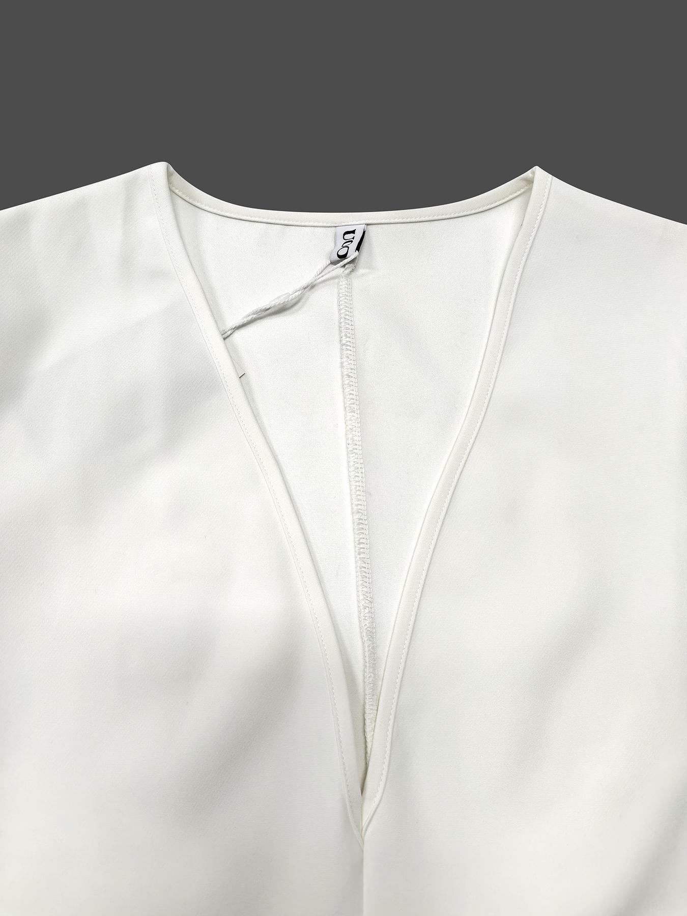 Women's Plain Dress, Casual Batwing Sleeve Dress for Summer, Fashion Chic Elegant Fit Women's Dress for Daily Wear, Womenswear, Dresses for Women, Lady Minimalist Formal Elegant Dress