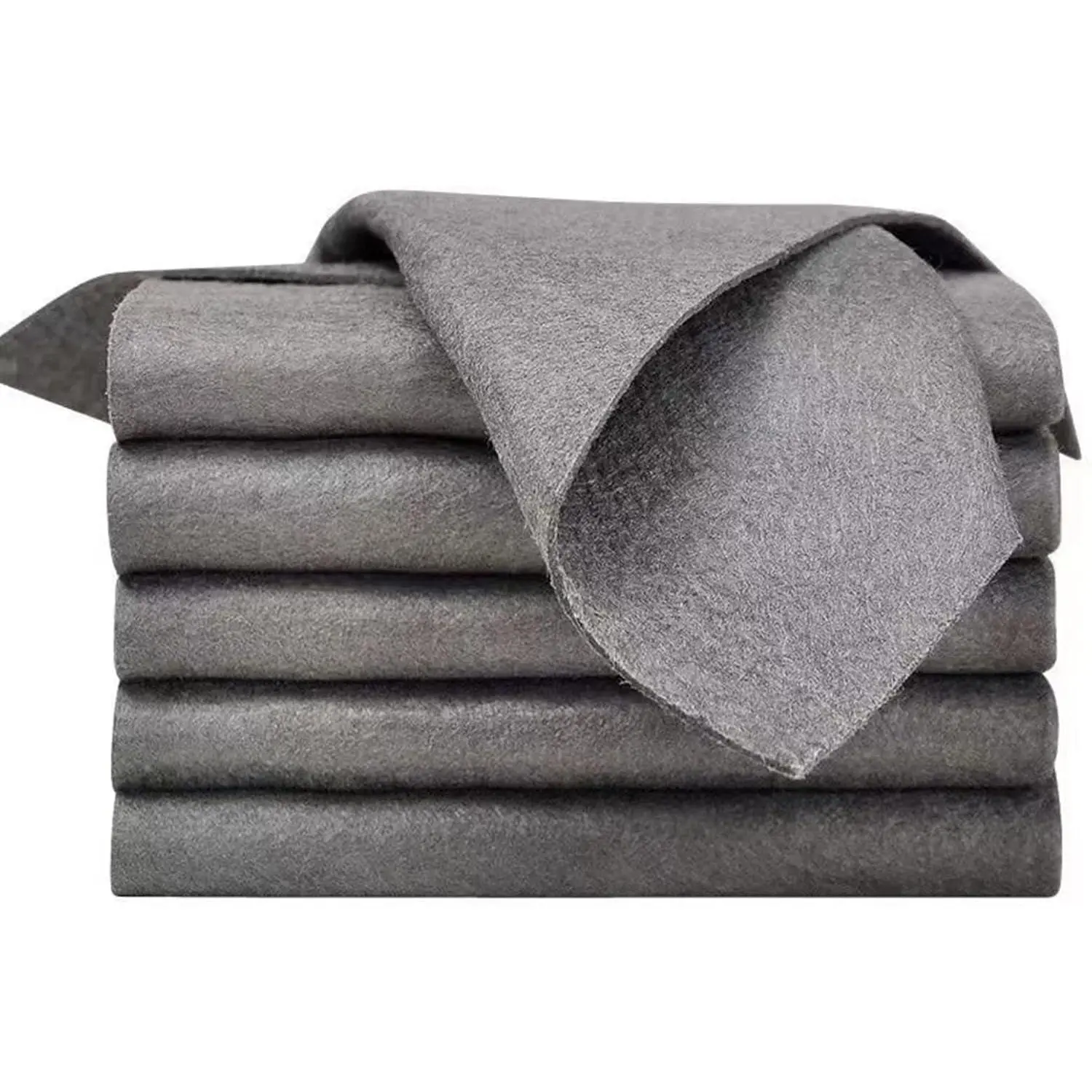 10PCS Thickened Magic Cleaning Cloth,Bsorbent Magic Cleaning Glass Cloth,Reuseable Streak Free Magic Fiber Microfiber Cleaning Cloth  Kitchen, Window, Glass, Cars (Grey)