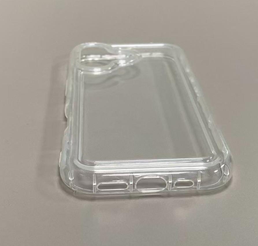 Phone Cases - 1pc White Snowflake Trendy Pattern Air Cushion Phone Cases, Fully Wrapped TPU Soft Anti-Drop, Suitable for Iphone 17, 16, 15, 14, 13, 12, 11 Pro Max, X, XS, XR, 8, 7 Plus and samsung models.