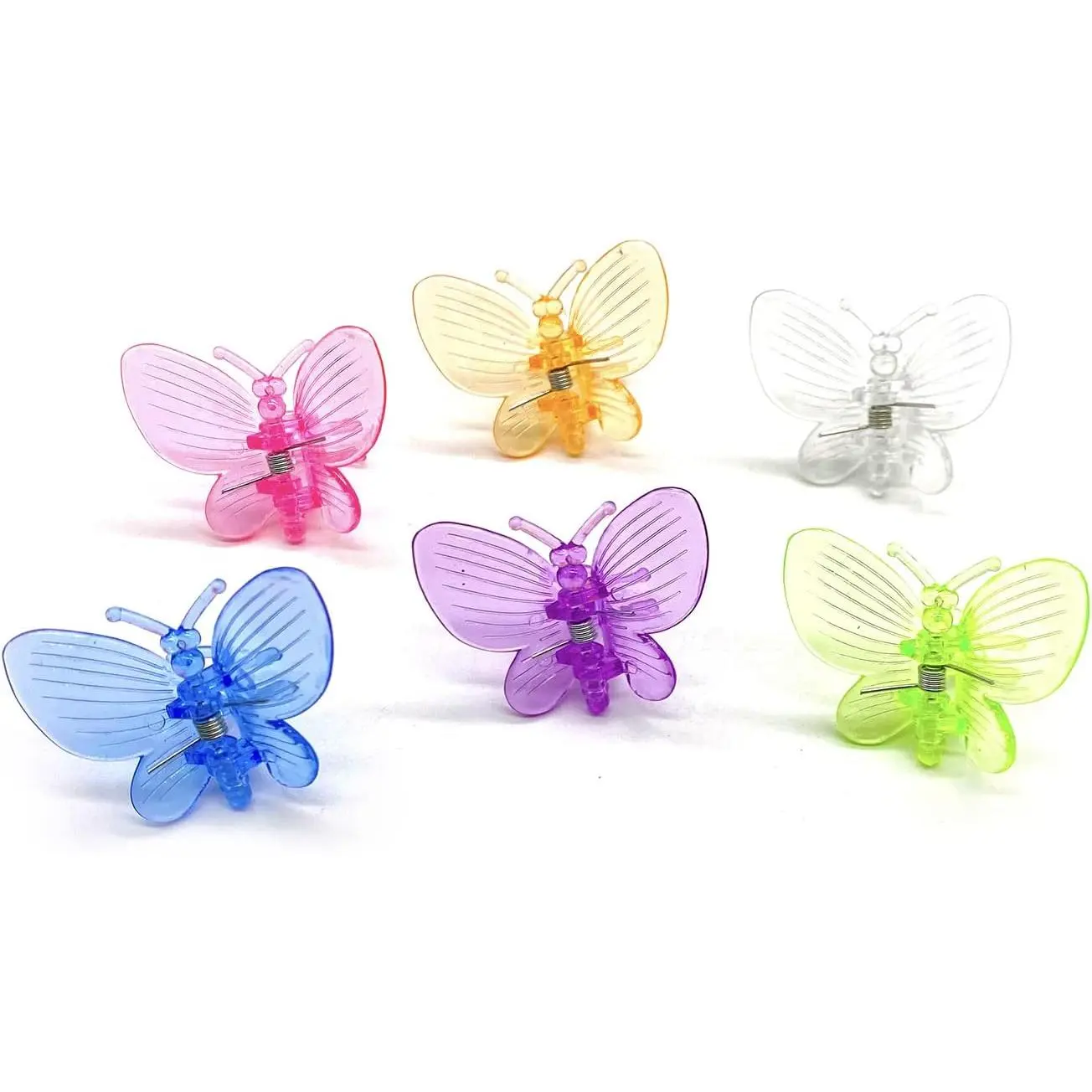 30 count Colorful Butterfly  Clips Orchid Support Clips Garden  Vine Flower Clips
