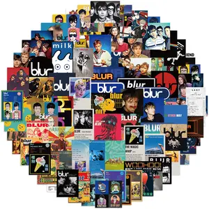 100 Sheets British Rock Band Graffiti Stickers Fashion Waterproof Personalized Decals