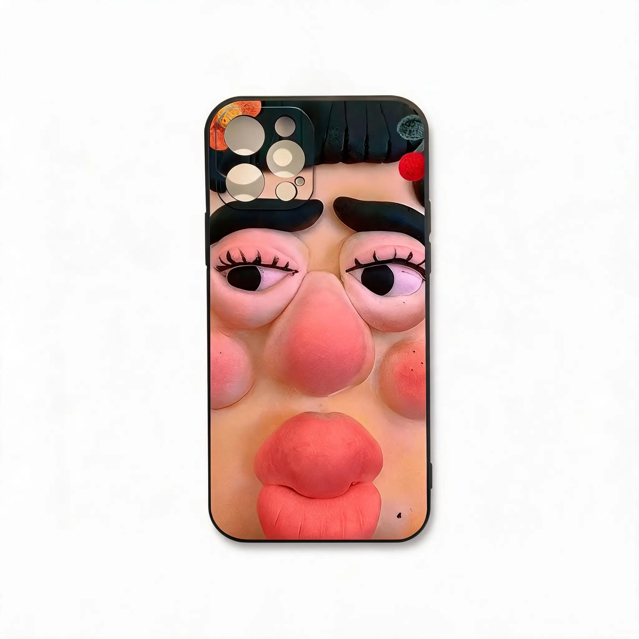 Funny Ugly Cute Claymation Face Weirdcore Aesthetic Phone Case for iPhone 17 16 15 14 13 12 11 7 8 Air Pro Max Plus Cover