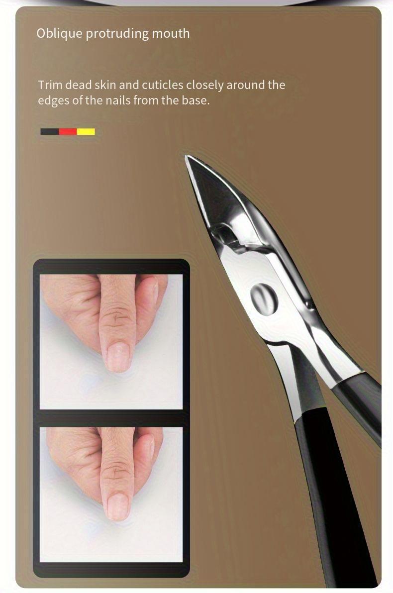 24Pcs Professional Manicure Set, Black Stainless Steel Nail Clipper Kit with Travel Case, Portable Grooming Scissors & Pedicure Tools for Hand Facial Foot Care, Ideal Gift for Men and Women