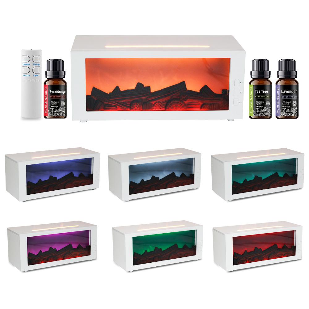 Fireplace Flame Diffuser with Remote, Timer, Auto-Off for Safety  Aromatherapy for Home, Unique Christmas & Housewarming Presents