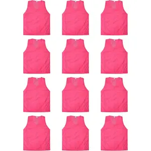 Practice Pinnies (Set of 12) -Youth & Adult Scrimmage Vests for Team , Lightweight  Jerseys for