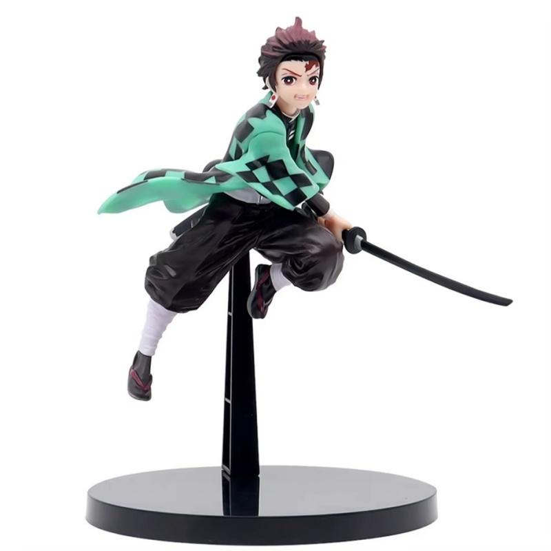 Anime Demon Slayer Kamado Tanjirou Zenitsu Figure Toys Kimetsu no Yaiba Nezuko Kamado Uzui Tengen PVC Figurine Model Dolls Gifts