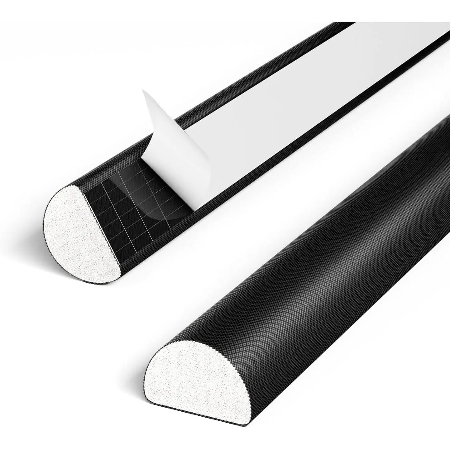 10FT Weather Stripping Door Seal, Self-Adhesive PU D-Shaped Seal Strip for Door Frame & Window Gaps, Soundproof Insulation Gap Filler