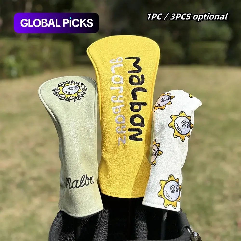 Golf Club Head Cover, Durable & Stylish Design, Perfect Fit for Drivers, Fairways, Woods, Hybrids, Essential Golf Accessory, Golf Head Covers, Golf Equipment, Golf Gear #GLOBAL PICKS
