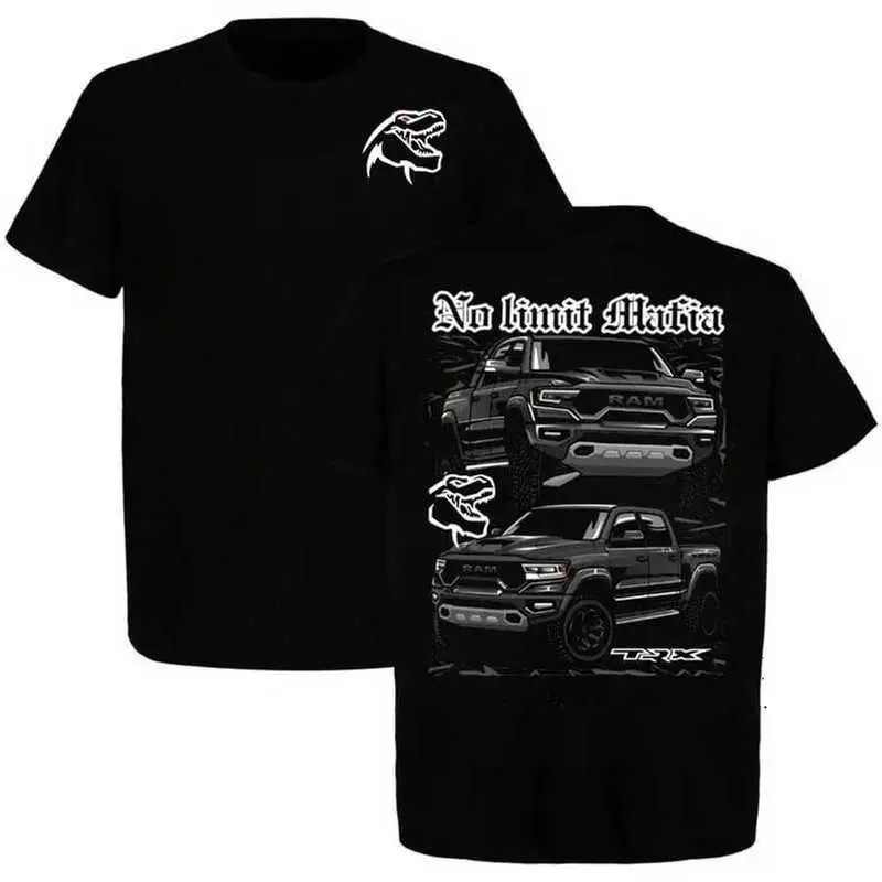 Men's Unisex Ram TRX 2-Sided Dodge Pickup Truck Graphic Tee,  All Seasons Cold Wash Automotive Streetwear Shirt Gift For Truck Enthusiasts
