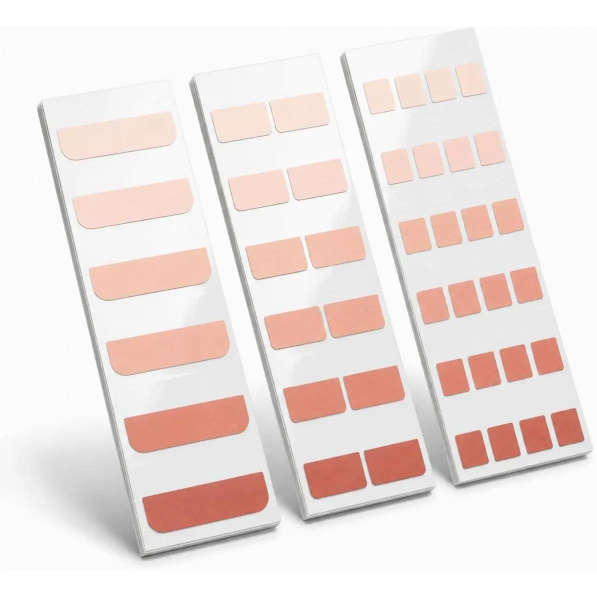 420 count Gradient Index Tabs, Translucent Sticky Note Tabs for Annotating Books & , Aesthetic Reading, Study, Journaling & Office Supplies, 3 Size Clear Page Markers Stickers ()