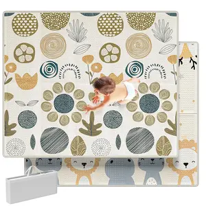 Baby Play Mat for Floor,59x71x0.4inch Playmat for Baby with Carry Bag, Foldable Play Mat,Kids Foam Play Mat,Waterproof Mat for Baby,Large Infant Playmat,Indoor&Outdoor Playing Matfidget toys