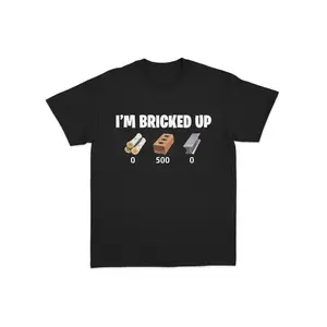 I'm Bricked Up Meme Graphic Tee, Cool Funny Quote Shirt for Men and Women, Casual Golf Gift T-Shirt, Internet Humor Streetwear Style, cotton graphic tees, graphic t shirt deals, summer fits, Comfort Fit