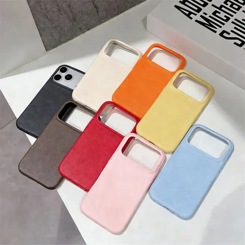 17 Case Lichi Skin Pattern Soft TPU Cover for iPhone Air 17 Pro Max 17Air 17 16 15 14 13 12 Pro Max Plus Multi Color Shockproof Slim Phone Funda Capa Coque