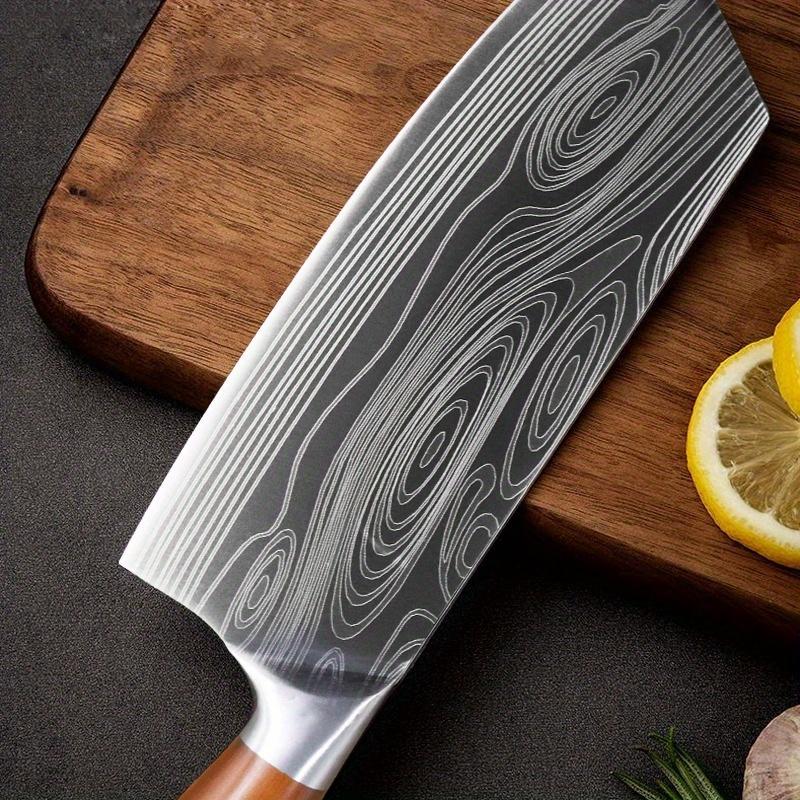 Sharp Stainless Steel Kitchen Knife Damascus-cut Knife Household Cleaver Bone Knife Melon and Fruit Knife Chef's Knife