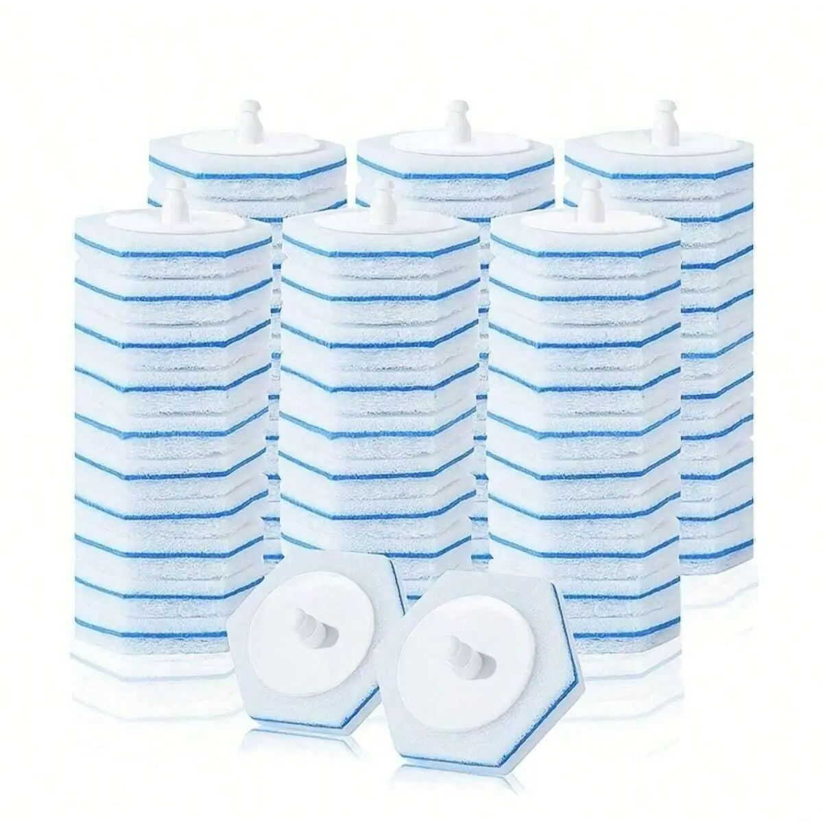 20pcs/10pcs Disposable Toilet Cleaning Wand Refills, Toilet Wand Disinfecting Refills, Toilet Brush Heads, Disposable Wand Heads, Essential Cleaning Products, Apartment Essentials, College Dorm Essentials, Back To School Supplies