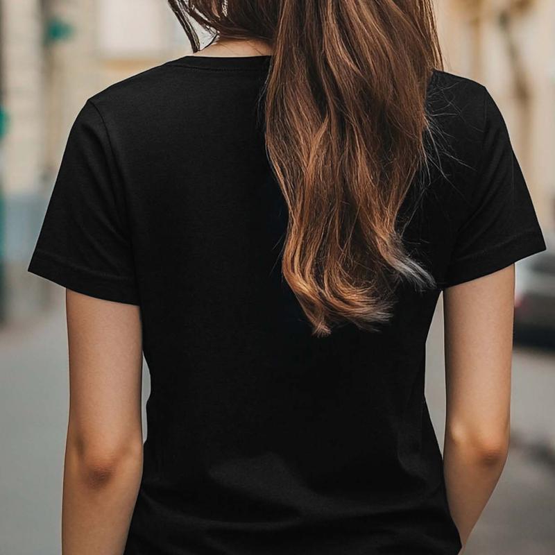 Women's Black Short Sleeve Crew Neck T-Shirt 100% Cotton Mental Health Nurse Floral Brain Design Distressed Style Graphic Tee