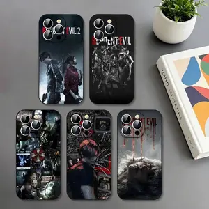 R-Resident E-Evil Game R Slim Black Shockproof Phone Case Designed for iPhone 11-17 Pro Max/Plus & Samsung Galaxy S23-S25