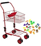 Convertible Combo Baby Doll Stroller for 3 Year Old Girls & Up |   Play Toy Baby Stroller for Dolls, Folding Adjustable Bassinet Carriage Buggy with Storage Basket Converts to Sit Up Pushcart Pram, Red