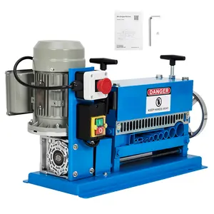 Automatic Wire Stripper Machine – 88-98 Ft/Min Stripping Speed, 370W Motor, 10-11 Channels, 10 Blades with Transparent Panel for Copper Recycling