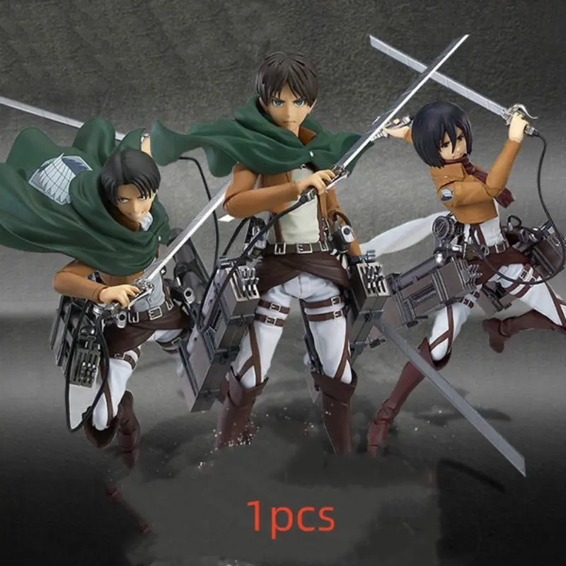 Attack on Titan Levi Ackerman Figure, Jointed Action Figure Model, Collectible Anime Figurine, Detailed Handmade Design