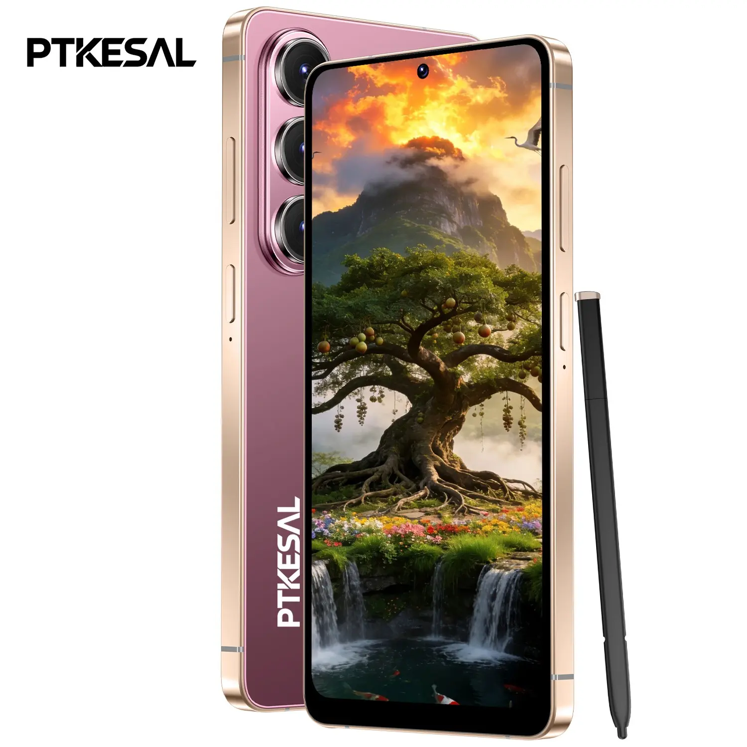 PTKESAL-26 Ultra Phone, 6.75 Inch Large Screen, 3gb+32GB Storage, Mtk6762, Android 12, 4g Network, 5+13mp Camera, 4100mah Battery, Face Unlock, Stylus Included