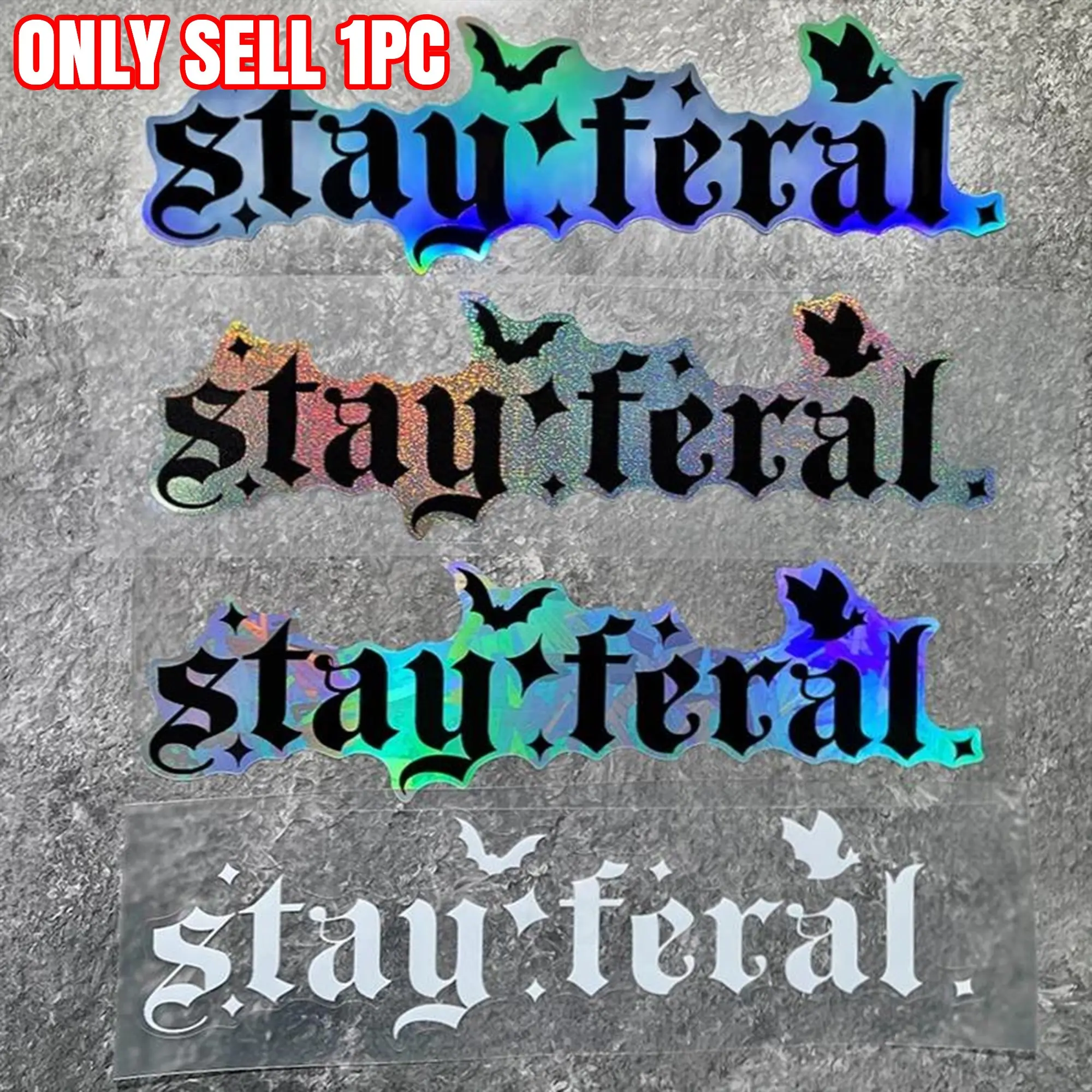 1PC Car Stickers, Universal Car Sticker, Bat-pattern Waterproof Vinyl Decals, Decals for vehicles, Suitable for Motorcycle Fuel Tanks, Car Windows, Bumpers, and Other Smooth Surfaces, Perfect for Halloween Gifts, Sticker for Cars