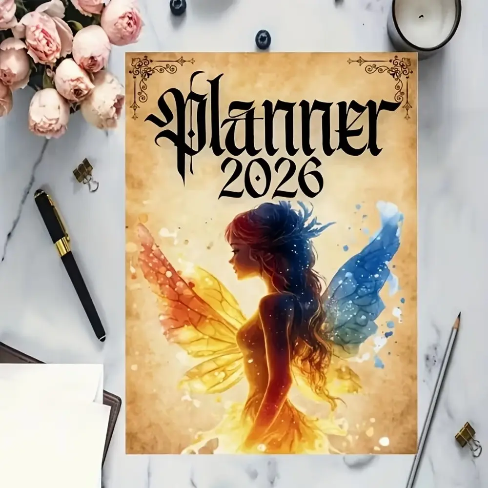 103 Pages 2026 Witch Plan Calendar Book, Monthly and Weekly Plans, Spells, Totems, Astrology Guide, Halloween Decoration, Spell Book
