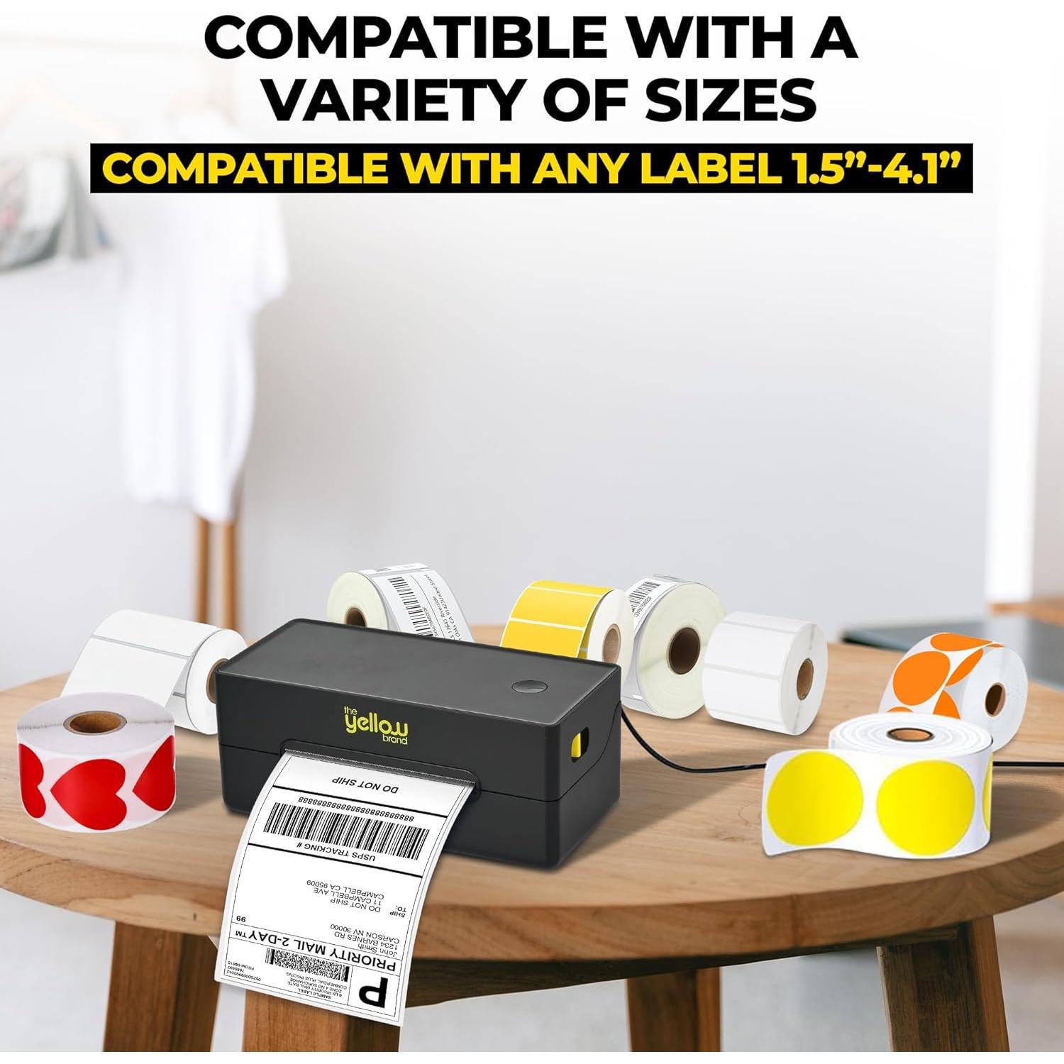 Label Printer,  rmal Printer, 4x6 Shipping Label Printer, rmal Label Printer Desktop or Phone, Compatible with , Android, Windows, , Chromebook, , Ebay, UPS.USPS (Black)