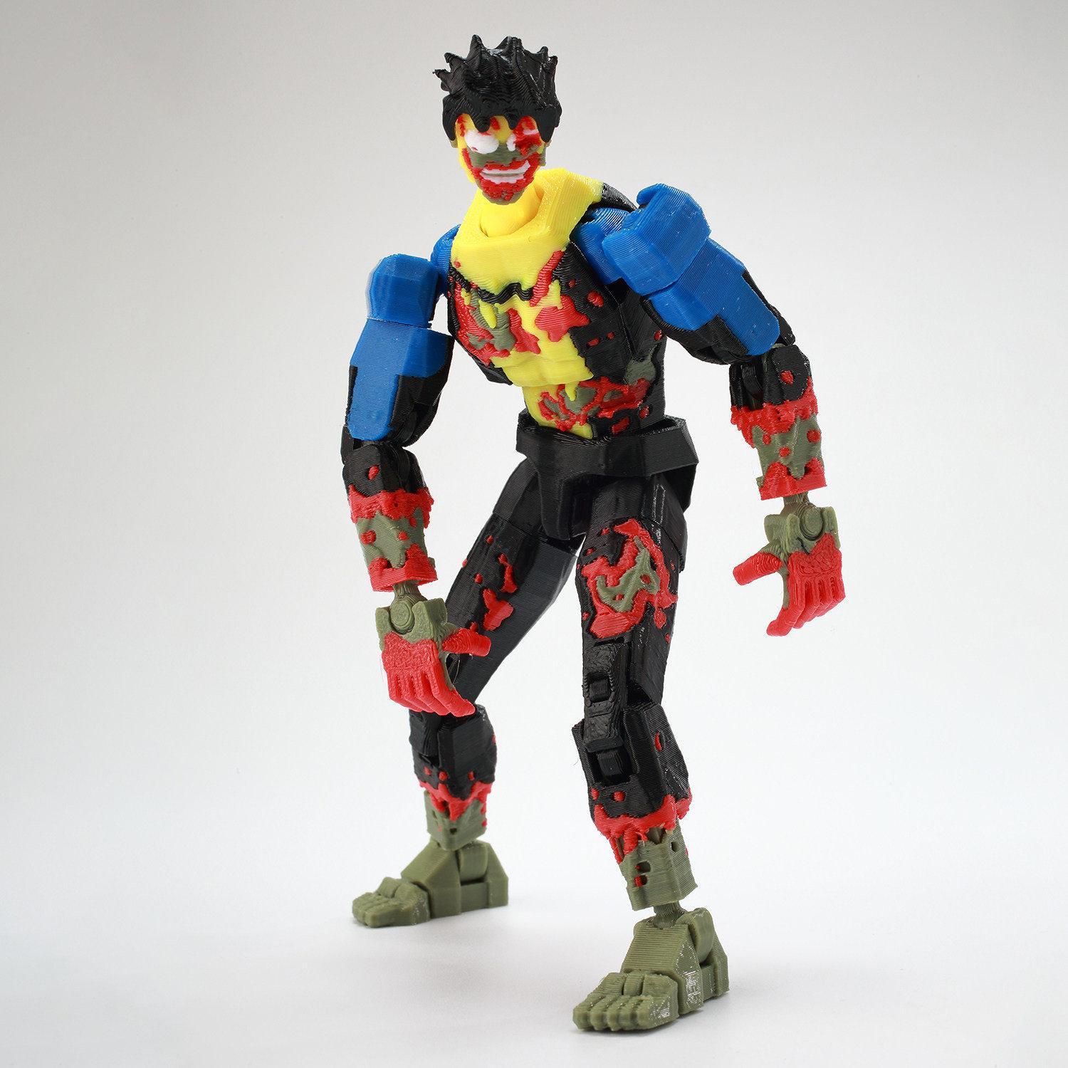 In Stock New 3D Printed Invincible T13 Dummy 13 Action Figure Multi-Jointed Movable Shapeshift Superhero Model Toy