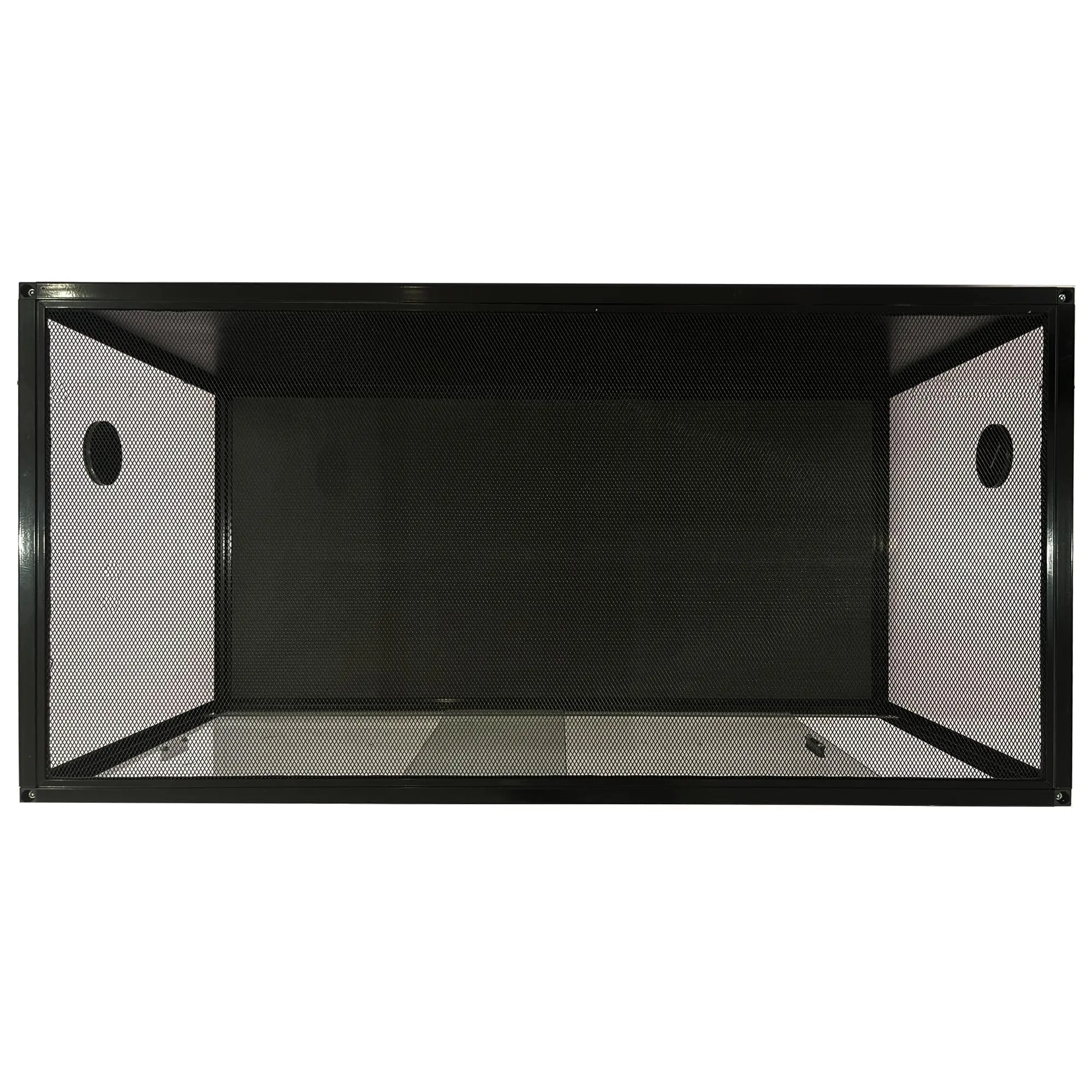 120 Gal Heavy-Duty Reptile Terrarium Tank, 4x2x2ft Large Enclosure with Sliding Glass Door & Screen Top, Easy-Assembly Black Habitat for Snake & Bearded Dragon