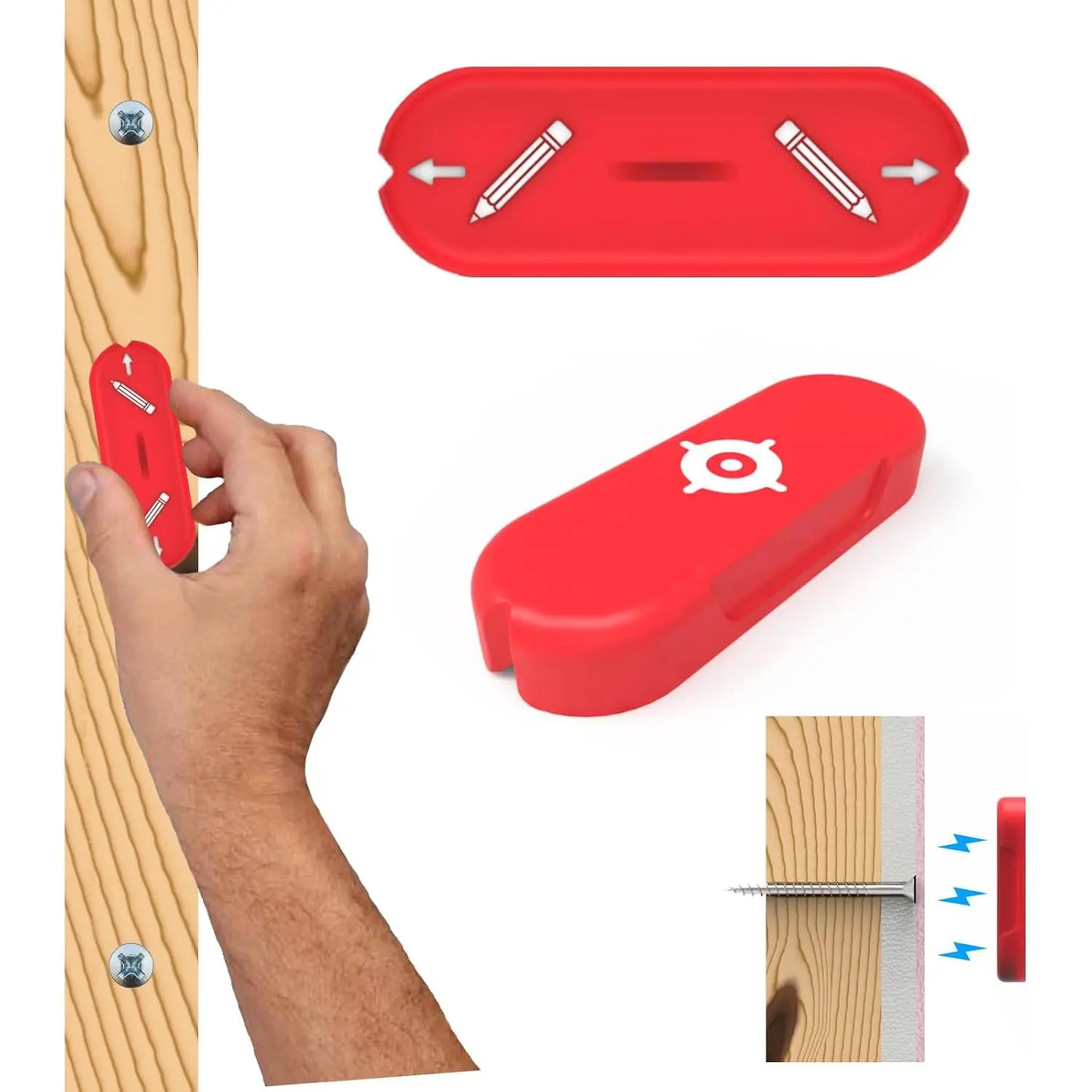 Stud Finder [ Packaging], No  Screw/ in Stud Detector, Wall Scanner for Stud Finding, Wall Stud Finder, Stud Finder , Studfinder