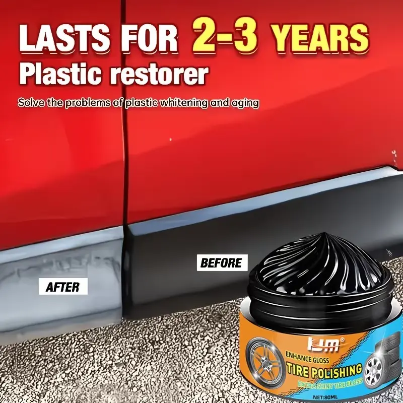 80g Car Tire Repair Kit with Sponge, Multi-Functional, Ideal for Car Interior and Exterior Repairs, Door, Dashboard, Steering Wheel Care, Kjm Brand