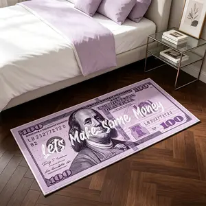 Y2K Light Dollar Rug, Anti-Slip Bedroom Bedside Mat, Soft Comfortable Carpet, Fashion Decor for Living Room, Kitchen, Hallway