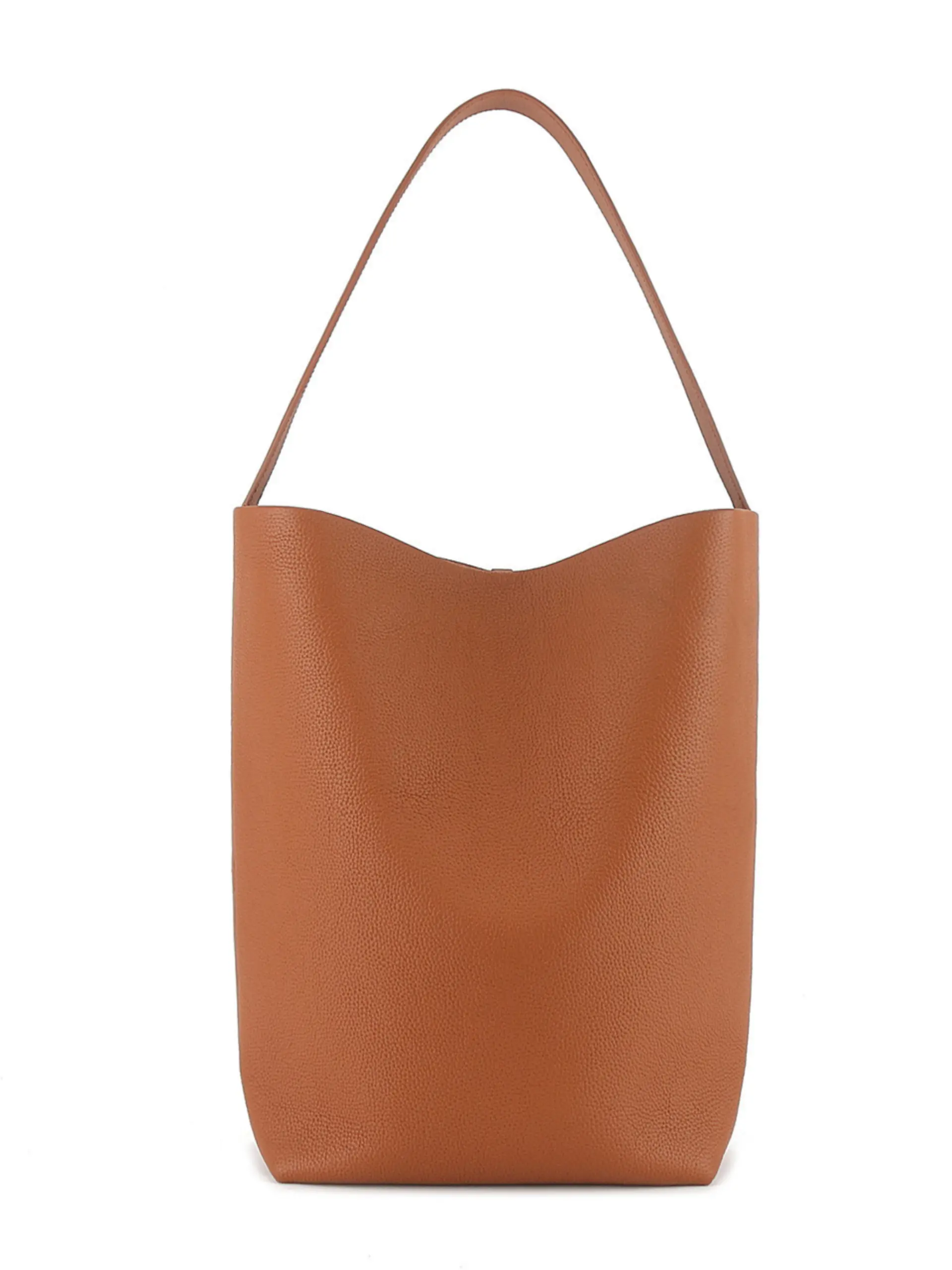 Water Bucket Bag Simple Large Capacity Shopping Bag Commuter Bag Fall Winter New Genuine Leather Shoulder Tote Bag Medium Size Fashion Tote Bag