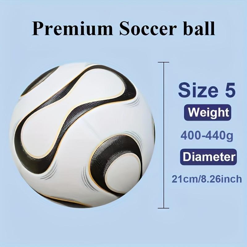 PU Material No. 5 Soccer Ball, Durable, Made with Seamless Thermal Bonding Technology - Excellent Elasticity, Non-Slip, Waterproof, Wear-Resistant, Suitable for Training And Competition for Adults And Teenagers