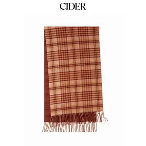 Cider PLAID FRINGED SCARF