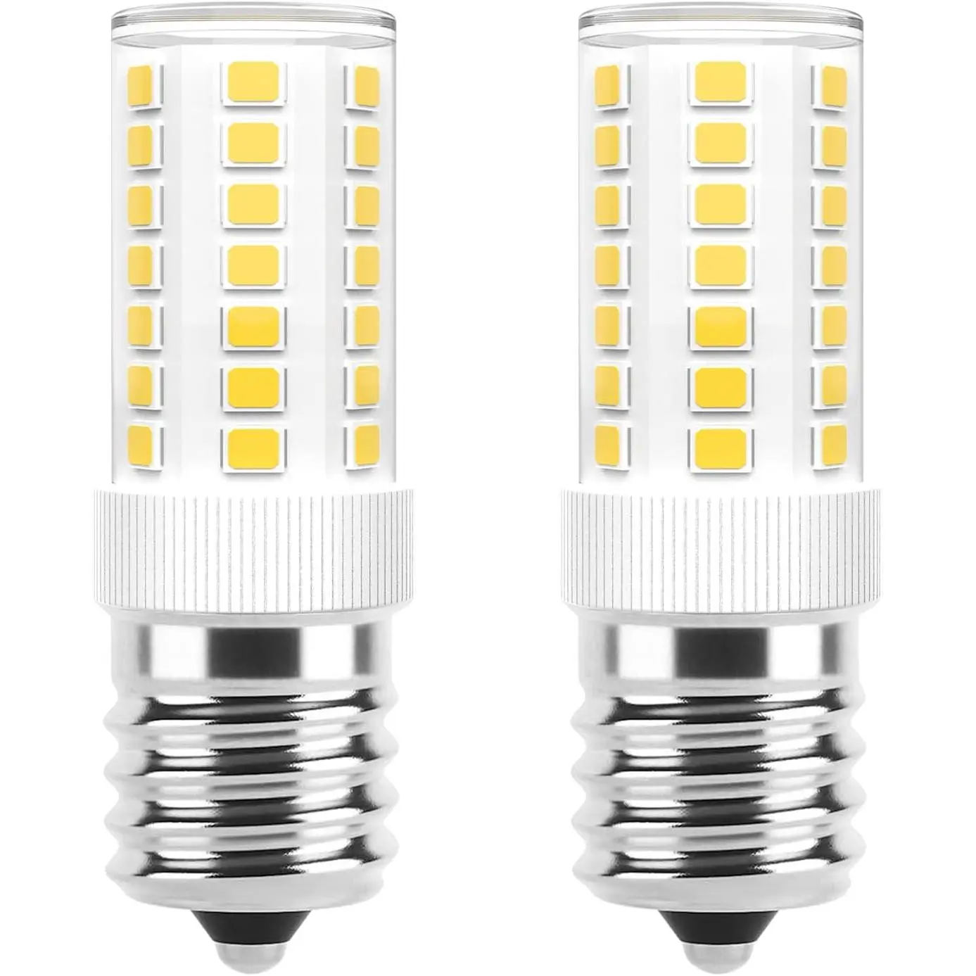E17 LED Bulbs Dimmable 5W Microwave Over Stove Bulb, 40W Incandescent Equivalent, Daylight White 6000K, Fit for Whirlpool Maytag GE Kenmore LG Microwaves, Replaces 8206232A 1890433 AP4512653, 2 Pack
