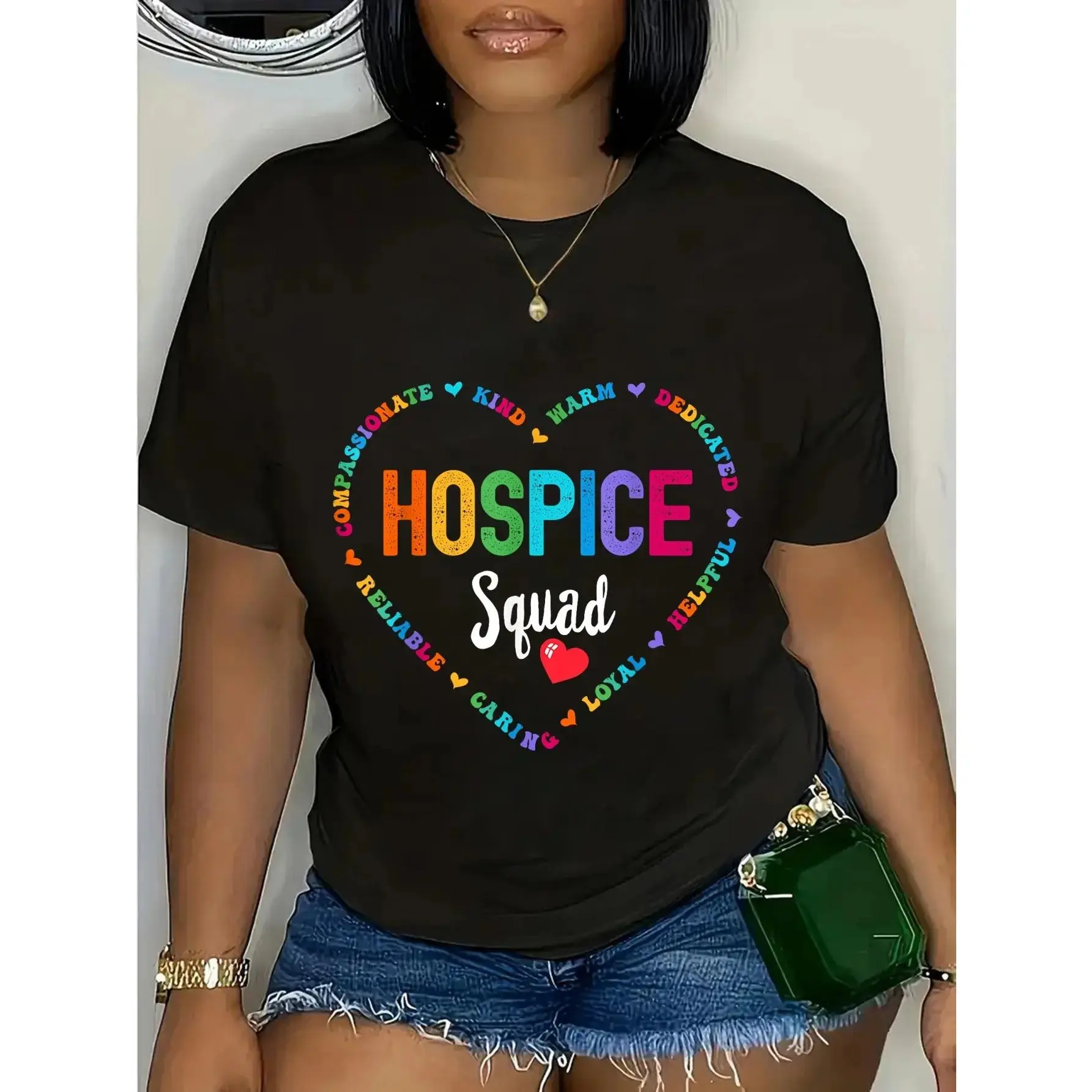 100% Cotton HOSPICE Squad Nurse week Palliative Care Hospice Aide T-Shirt