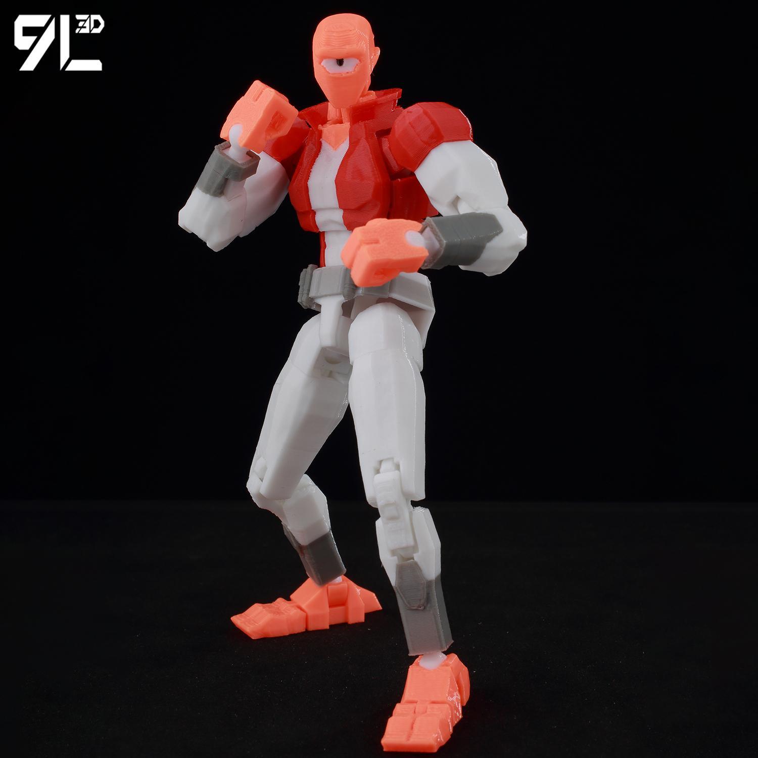 9L3D Printed Invincible Toy Action Figures Anime Model Lucky Dummy13 Superheroes One-Eyed Allen Multi-Jointed Toy Ornaments Gift