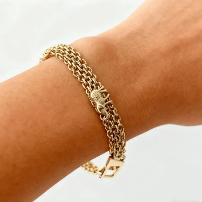 Women's Gold-Plated Lucky Elephant Charm Bracelet - Stackable, Adjustable Magnetic Heart Charm Bracelet for Daily Wear, Strength & Good Fortune Symbol, Trendy Costume Jewelry (TikTokShop Black Friday), Stackable Bracelets
