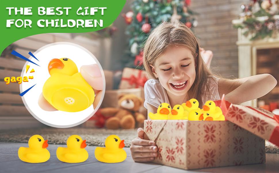 Rubber Duck 50 Pack Mini Rubber Ducky Float Ducks Baby Bath Toy, Great for Jeep Ducking, Shower, Birthday Party, Carnival Game Gift(1.6"x 1.5" x 1.2")