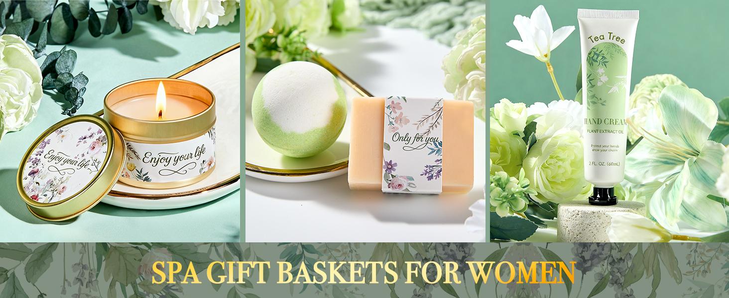 Mothers Day Gifts for Mom Wife, Birthday Gifts for Women Spa Care Package, Get Well Soon Sympathy Spa Gift Baskets Thinking of You Easter Gift for Her Sister Girlfriend
