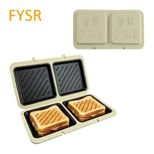 Food-Grade Silicone Microwave Sandwich Maker, Large Silicone Double-tray Microwave Sandwich Maker Allows You to Make Two Sandwiches.Extra-deep Design Prevents Cream Cheese from Leaking Out. Dishwasher Safe, Ideal for Toast, Sausage, Steak, Chicken Wings