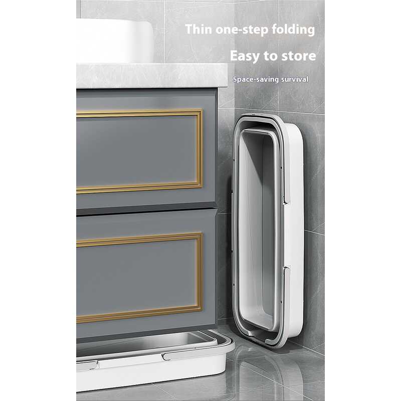 Large capacity foldable rectangular mop cleaning bucket lifting type car washing and fishing multifunctional portable bucket